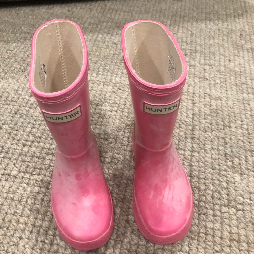 Girls Hunter Boots size 8.